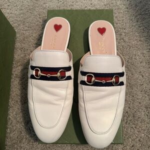 Gucci WOMEN'S PRINCETOWN LEATHER SLIPPER size 40